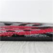 Furniture of America Nicolette Fabric 5'x7' Area Rug in Gray & Red