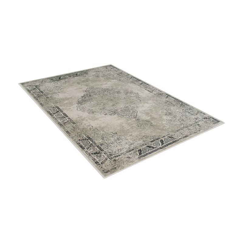 Furniture of America Julia Contemporary 5' x 7' Fabric Area Rug in Beige