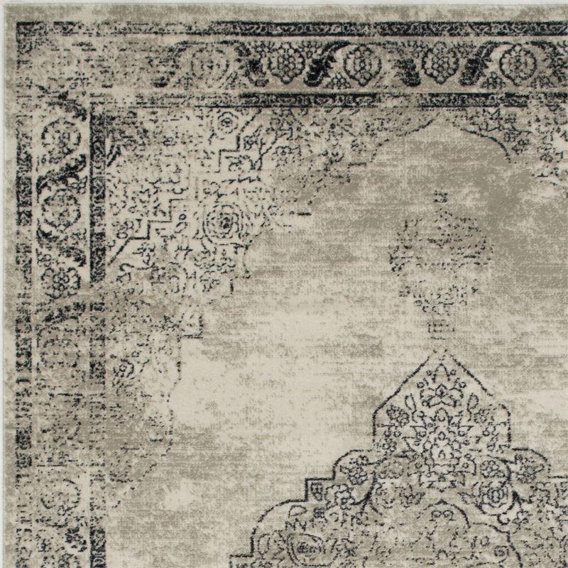 Furniture of America Julia Contemporary 5' x 7' Fabric Area Rug in Beige