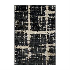 furniture of america julia contemporary fabric area rug in gray