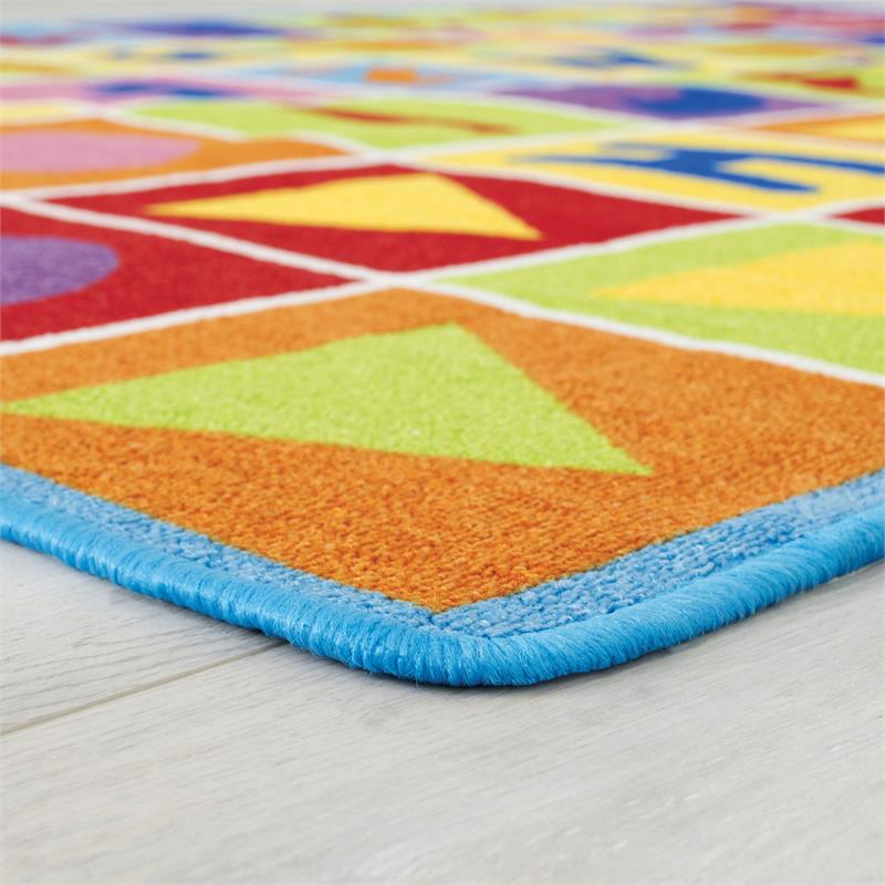 Furniture of America Baffy Fabric Letter and Number Multi-Color 5'x7' Area Rug