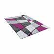 Furniture of America Strickland Contemporary Fabric 5'x7' Area Rug in Purple
