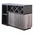 Furniture of America Sauterne Wood Multi-Storage Buffet in Distressed Gray