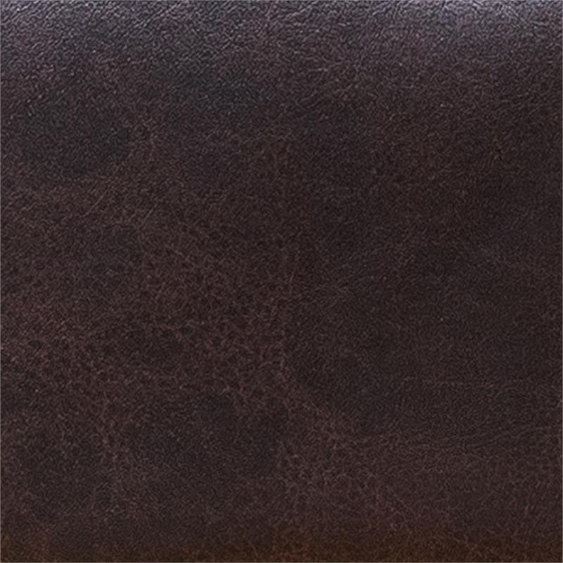 Furniture of America Sula Faux Leather Reversible Modular Sectional in Brown