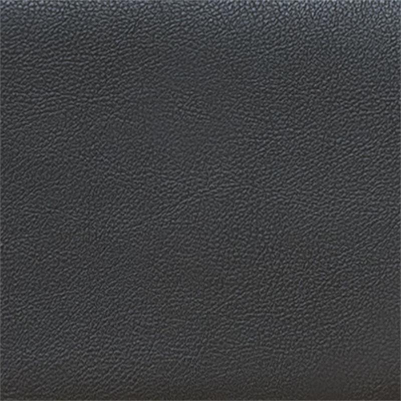 Furniture of America Sula Faux Leather Reversible Modular Sectional in Dark Gray