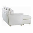 Furniture of America Sula Fabric Reversible Modular Sectional in Cream