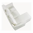 Furniture of America Sula Fabric Reversible Modular Sectional in Cream