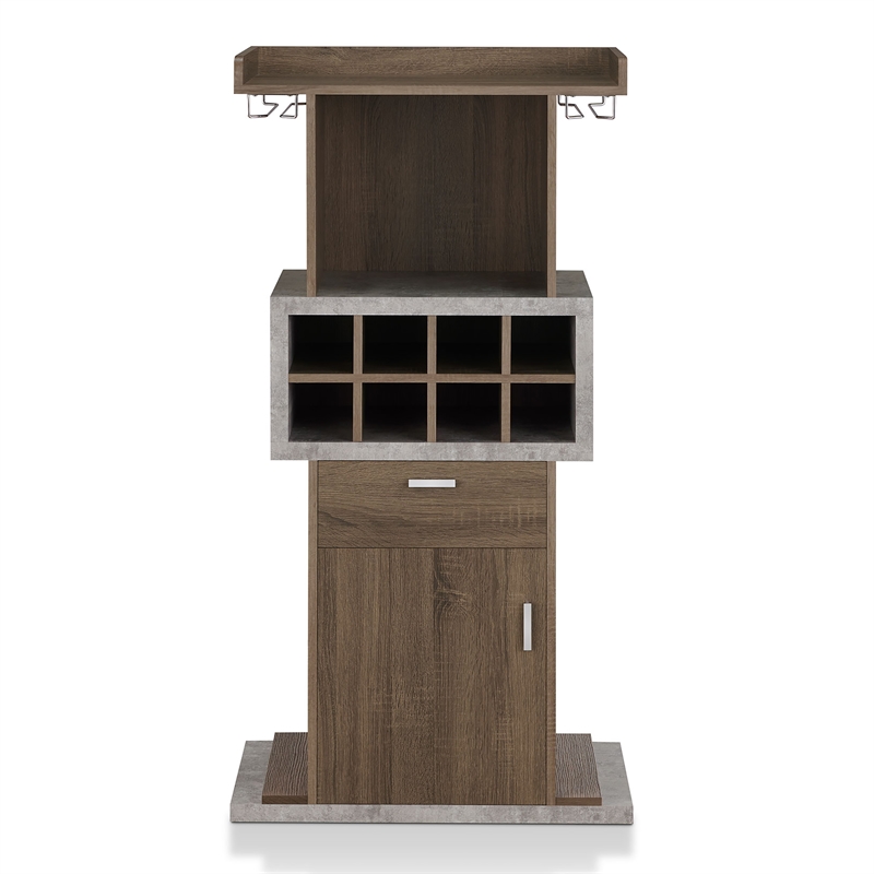 Furniture of America Orville Modern Wood Multi-Storage Buffet in Chestnut Brown