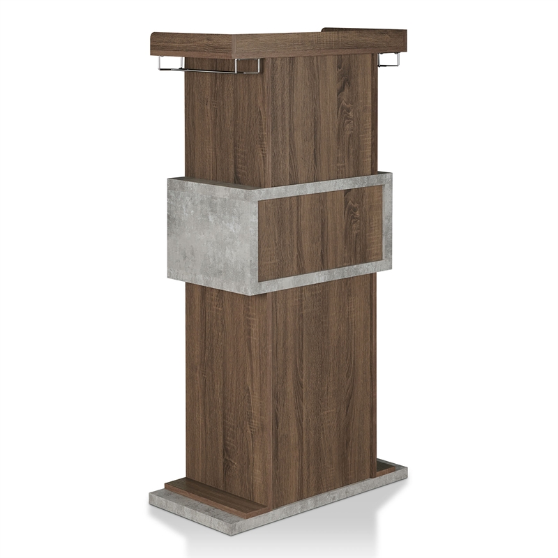 Furniture of America Orville Modern Wood Multi-Storage Buffet in Chestnut Brown