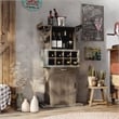 Furniture of America Orville Modern Wood Multi-Storage Buffet in Chestnut Brown