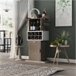 Furniture of America Orville Modern Wood Multi-Storage Buffet in Chestnut Brown