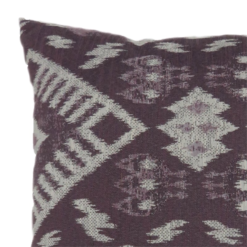 Furniture of America Sorsha Fabric Large Throw Pillow in Purple (Set of 2)