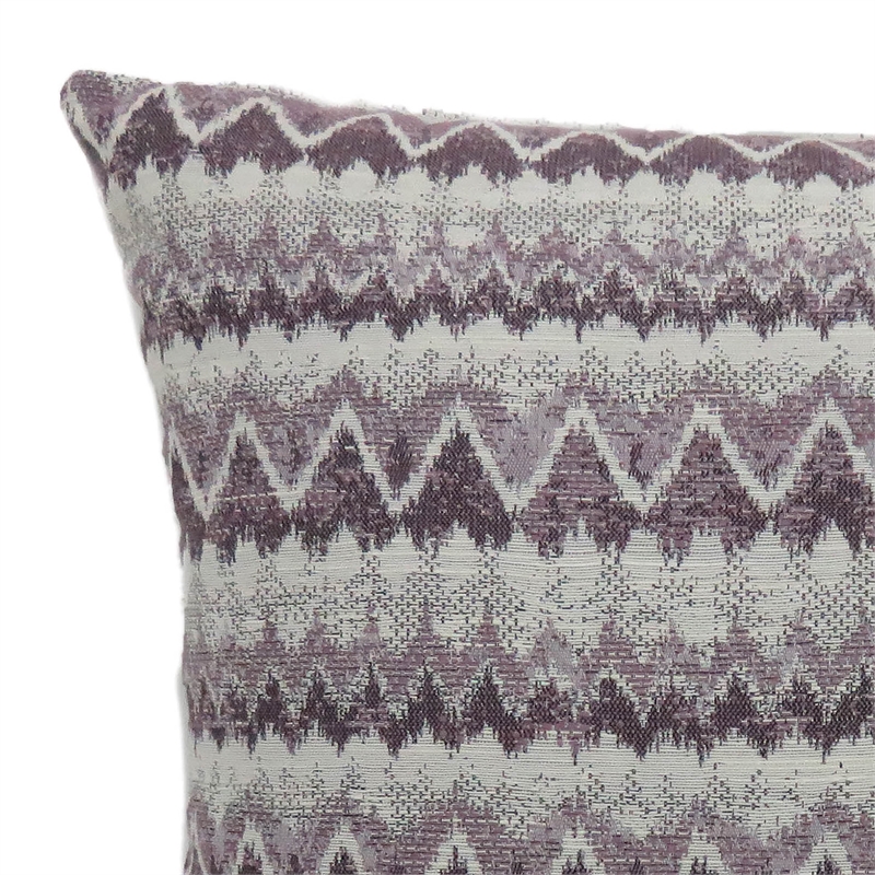 Furniture of America Allene Fabric Large Throw Pillow in Purple (Set of 2)