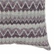 Furniture of America Allene Fabric Large Throw Pillow in Purple (Set of 2)