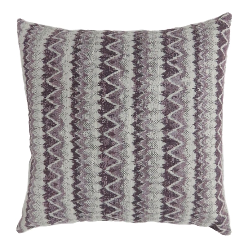 Furniture of America Allene Fabric Large Throw Pillow in Purple (Set of 2)