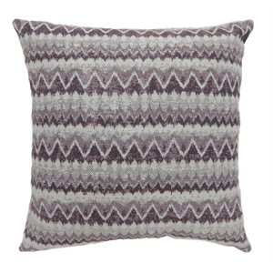 furniture of america allene square polyester geometric throw pillow in muted purple (set of 2)