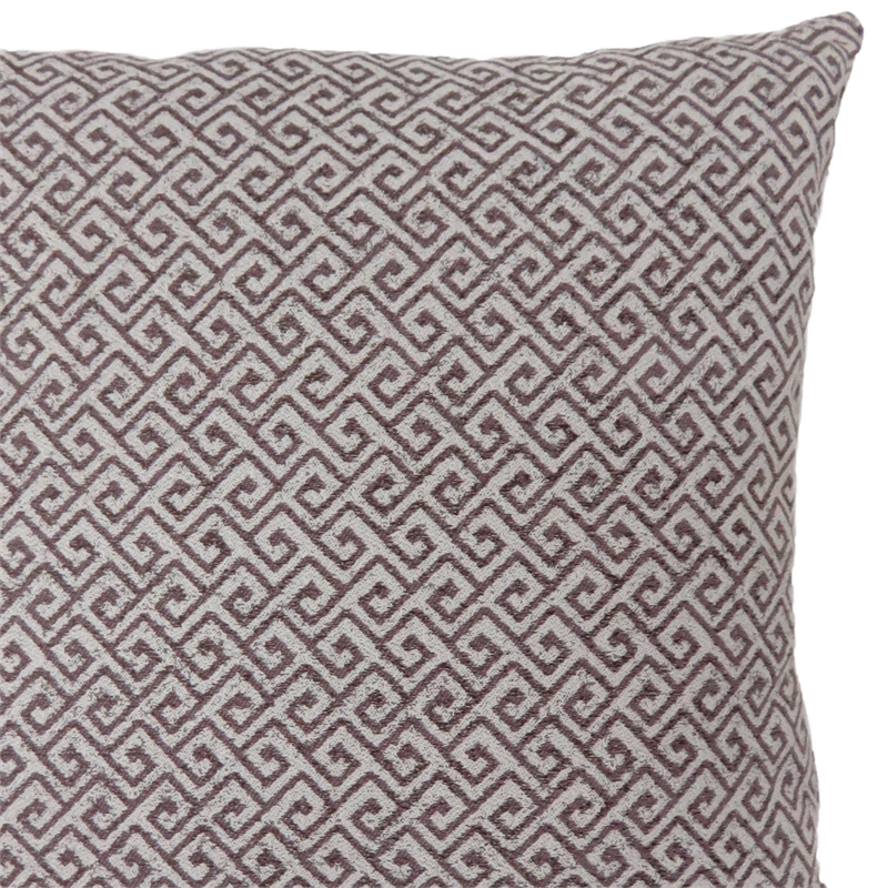 Furniture of America Heleios Fabric Large Throw Pillow in Brown (Set of 2)