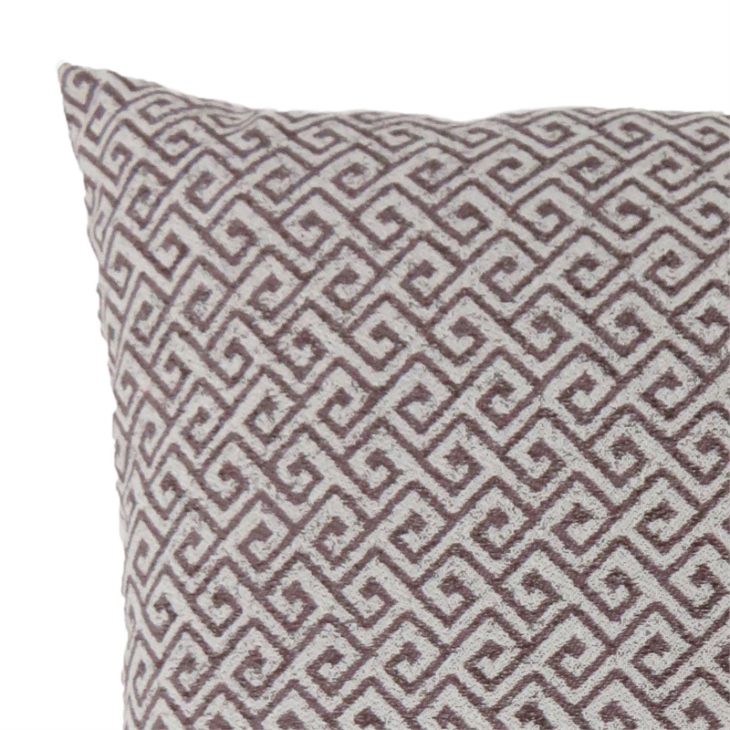 Furniture of America Heleios Fabric Large Throw Pillow in Brown (Set of 2)