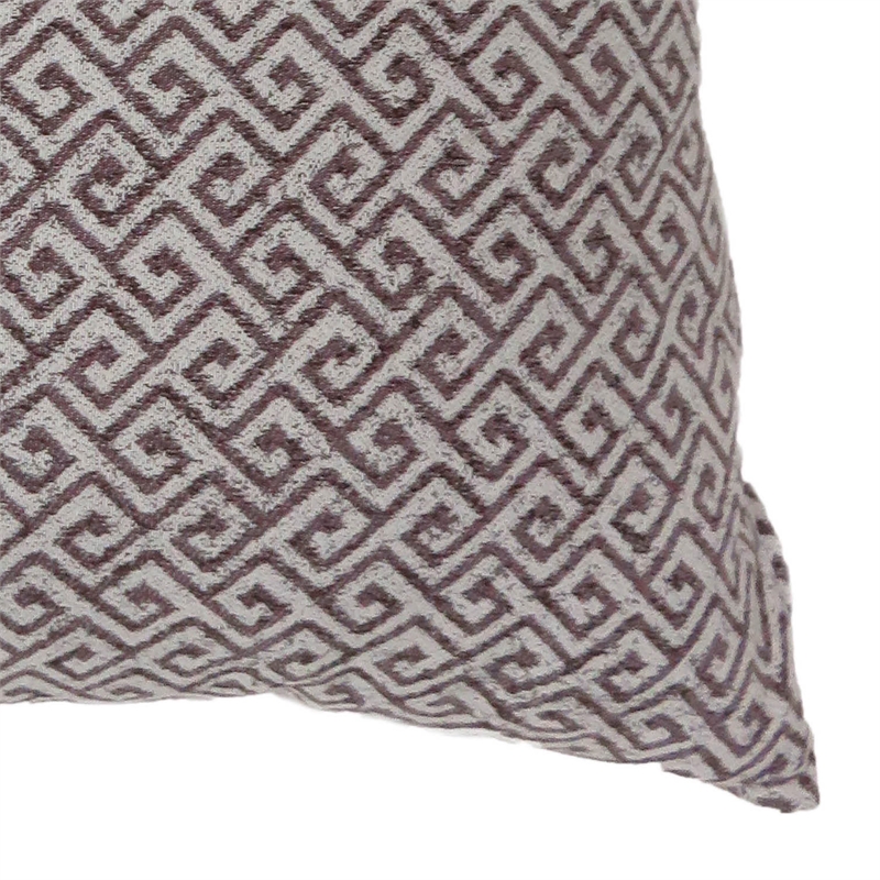 Furniture of America Heleios Fabric Large Throw Pillow in Brown (Set of 2)