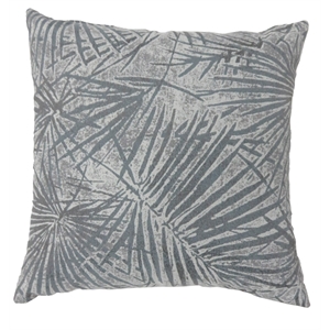 furniture of america safarei square polyester throw pillow in gray (set of 2)
