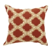 Furniture of America Bluebell Fabric 18-Inch Throw Pillow in Red (Set of 2)