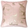 Furniture of America Brantley Fabric Throw Pillow in Light Pink (Set of 2)