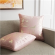 Furniture of America Brantley Fabric Throw Pillow in Light Pink (Set of 2)