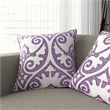 Furniture of America Martha Fabric Purple 20-Inch Throw Pillow (Set of 2)