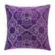 Furniture of America Martha Fabric 20-Inch Throw Pillow in Purple (Set of 2)
