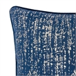 Furniture of America Adeline Fabric Throw Pillow in Blue (Set of 2)