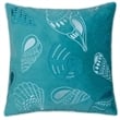 Furniture of America Paloma Fabric 20-Inch Throw Pillow in Teal Blue (Set of 2)