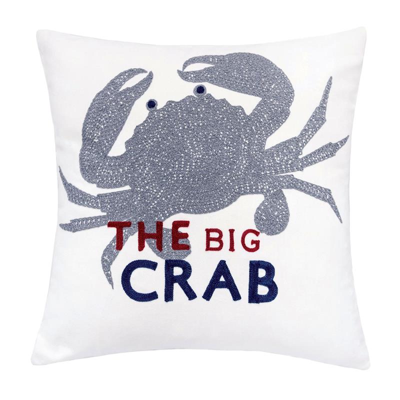 Furniture of America Paloma Cotton Grab 20-Inch White Throw Pillow (Set of 2)