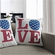 Furniture of America Washington Fabric Multi-Color Throw Pillow (Set of 2)