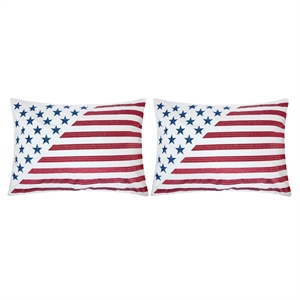 furniture of america washington fabric throw pillow in multi-color (set of 2)
