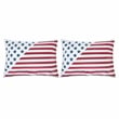 Furniture of America Washington Fabric Multi-Color Throw Pillow (Set of 2)