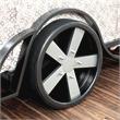 Furniture of America Sainz Metal Full Racecar Bed in Gun Metal and Silver