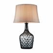 Furniture of America Bellevue Contemporary Glass Hand Blown Table Lamp in Gray