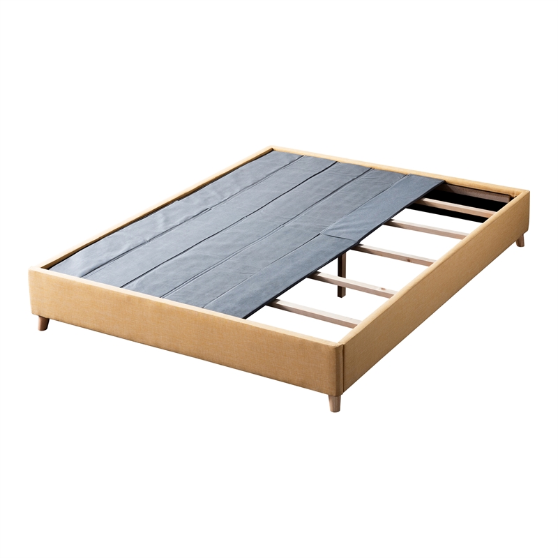 Furniture of America Goolsby Wood Full Foundation Bed in Yellow