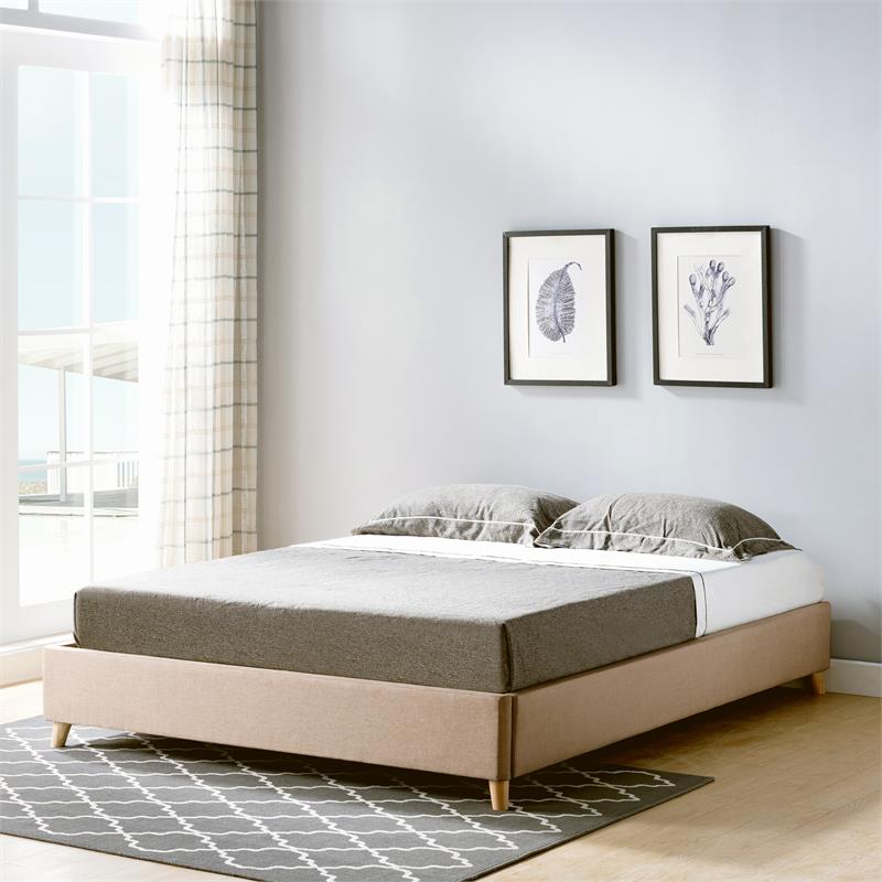 Furniture of America Goolsby Wood Full Foundation Bed in Cinnamon