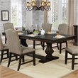 Furniture of America Lemieux Solid Wood Expandable Dining Table in Espresso
