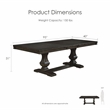 Furniture of America Lemieux Solid Wood Expandable Dining Table in Espresso