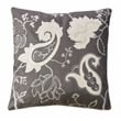 Furniture of America Covington Fabric Throw Pillow in Dark Gray (Set of 2)