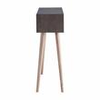Furniture of America Keller Modern Wood 2-Shelf Console Table in Walnut