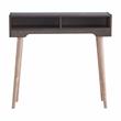 Furniture of America Keller Modern Wood 2-Shelf Console Table in Walnut