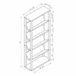 Furniture of America Rubus Wood 5-Shelf 71-Inch Etagere Bookcase in Walnut