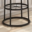 Furniture of America Cera Metal Bar Stool in Toasted Barnwood Brown (Set of 2)