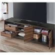 Furniture of America Evo Contemporary Wood 2-Drawer TV Stand in Brown Wenge