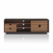 Furniture of America Evo Contemporary Wood 2-Drawer TV Stand in Brown Wenge