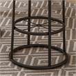 Furniture of America Cera Metal Bar Stool in Warm Oak (Set of 2)