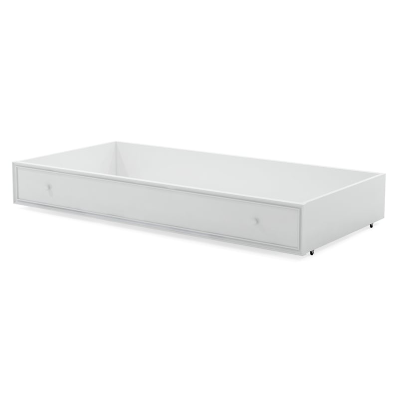 Furniture of America Poppy Transitional Solid Wood Trundle in White